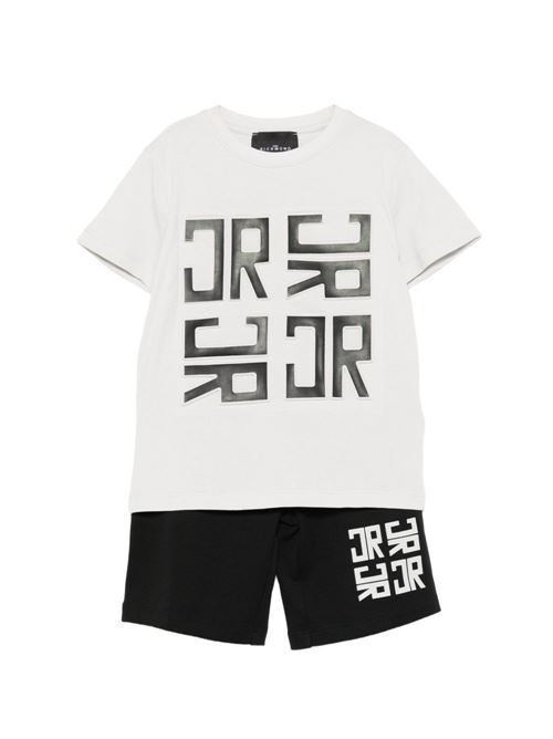 Completo bambino Richmond Junior blu con t-shirt e bermuda RICHMOND Junior | RBP26007CJLSBLUE